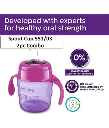 Philips Avent Purple Plastic Spout Sippers