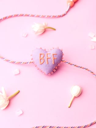BFF 3D Heart Rakhi