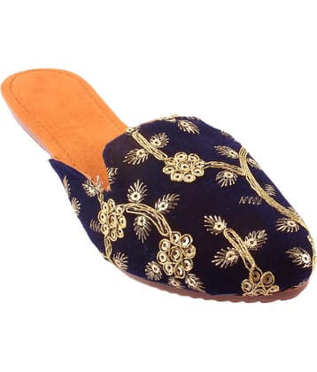 Apratim Blue Ethnic Footwear