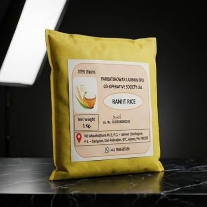 Parbatjhowar Laimwn FPO Ranjit Rice - 1 kg - One bag of rice