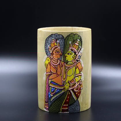 Wooden Pattachitra Pen / Pencil Stand