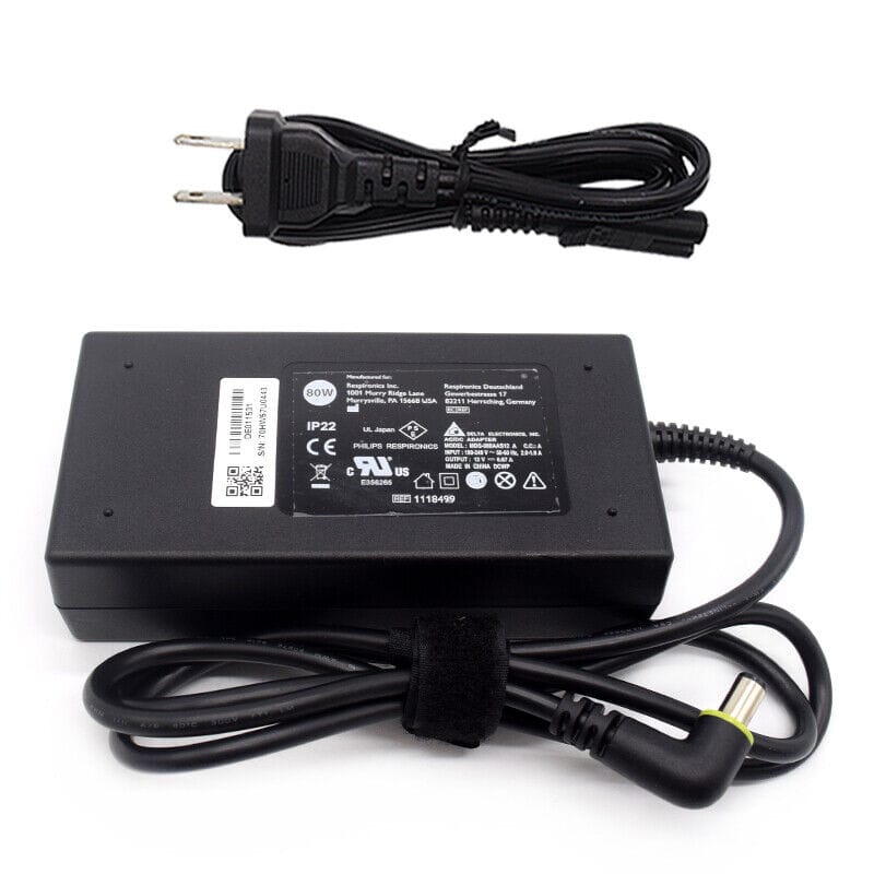 (RENEWED) AC Power Supply For Philips Respironics DreamStation Auto CPAP & BiPAP Pro - 80W
