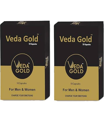 Veda Gold Capsules | 2x Stamina & Strength | Ayurvedic Supplements For Men & Women For Strength, Power, Energy & Stamina | Increases Vitality, Vigor & Counters Weakness, 20 Capsules