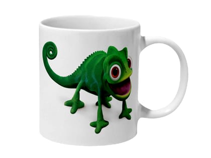 Multicolor Tangled Chameleon Pascal Ceramic Mug