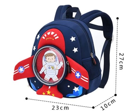 3D Plane Shape Backpack for Kindergarten kids-Navy Blue