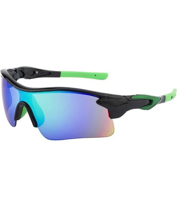 Clark n' Palmer - Green Wrap Around Sunglasses ( SM 112 )