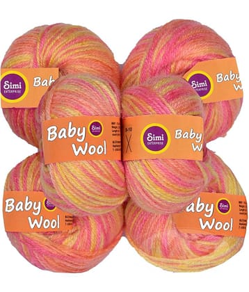 M.G ENTERPRISE Premium 100% Acrylic Multi Orange (6 pc)  Art-DGC