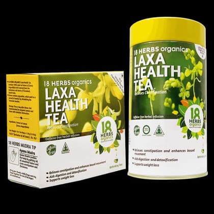 18 Herbs Laxa Health Tea Tin 40 Bags