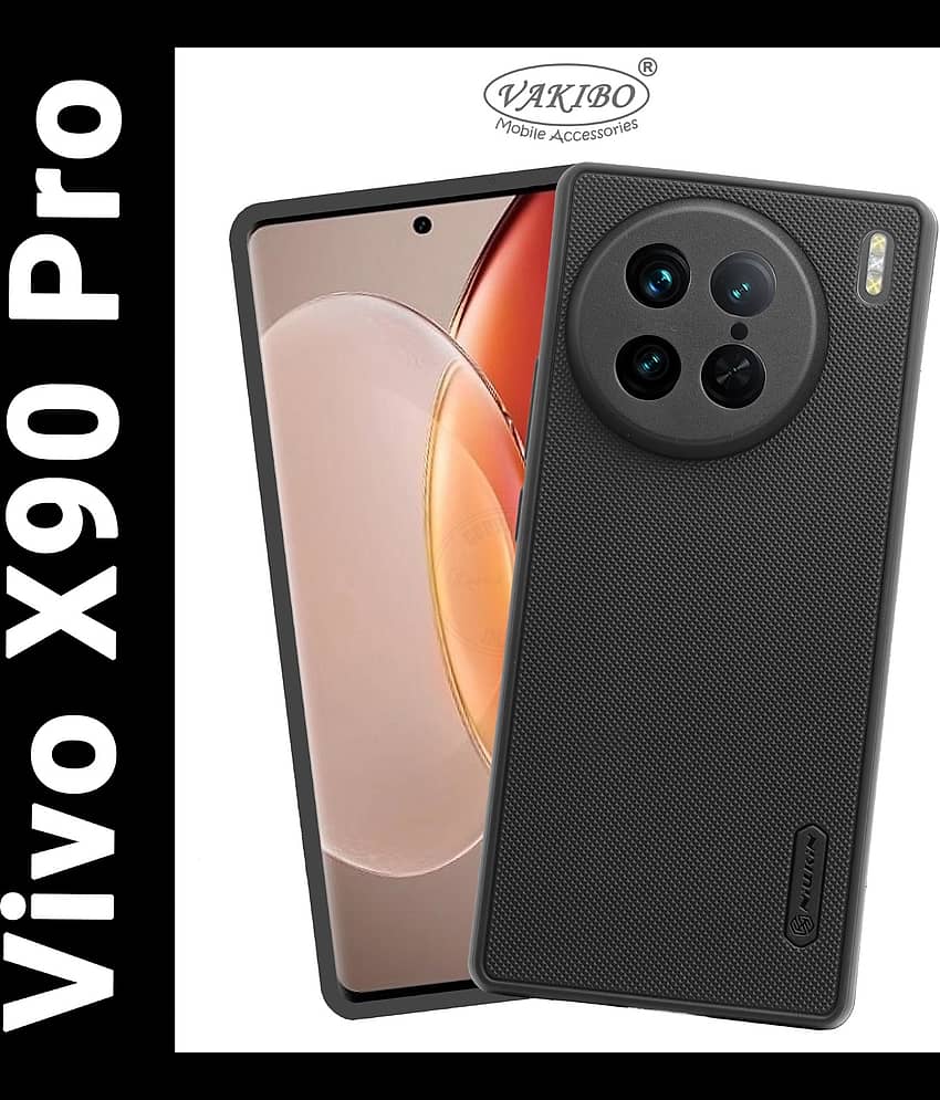 VAKIBO Plain Cases Compatible For Rubber Vivo X90 Pro ( Pack of 1 )