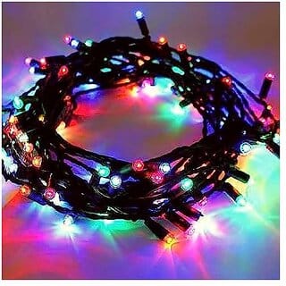 Daybetter 15 Meter 30 Led Decorative Pixel Led String/Rice Light  36 Feet Single Colour Diwali Still Led Ladi String Light For Home Decor Christmas Diwali And Festive (Multi Color) Tar-G1