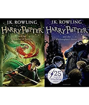 Harry Potter and the Philosopher's Stone + Harry Potter and the Chamber of Secrets (Harry Potter 2) (Set of 2 Books)