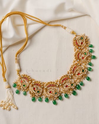 Gold Polish Silver Necklace CHN1675