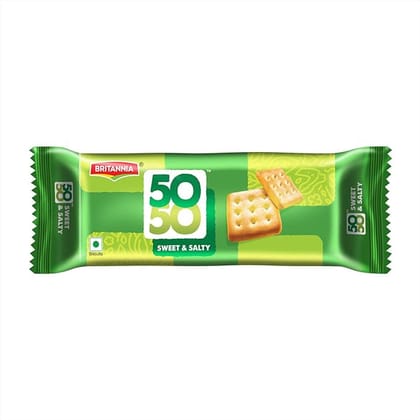 Britannia 50-50 Sweet & Salty Biscuits 76 Gms