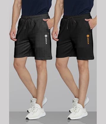 Ardeur Multi Cotton Blend Men's Shorts ( Pack of 2 )