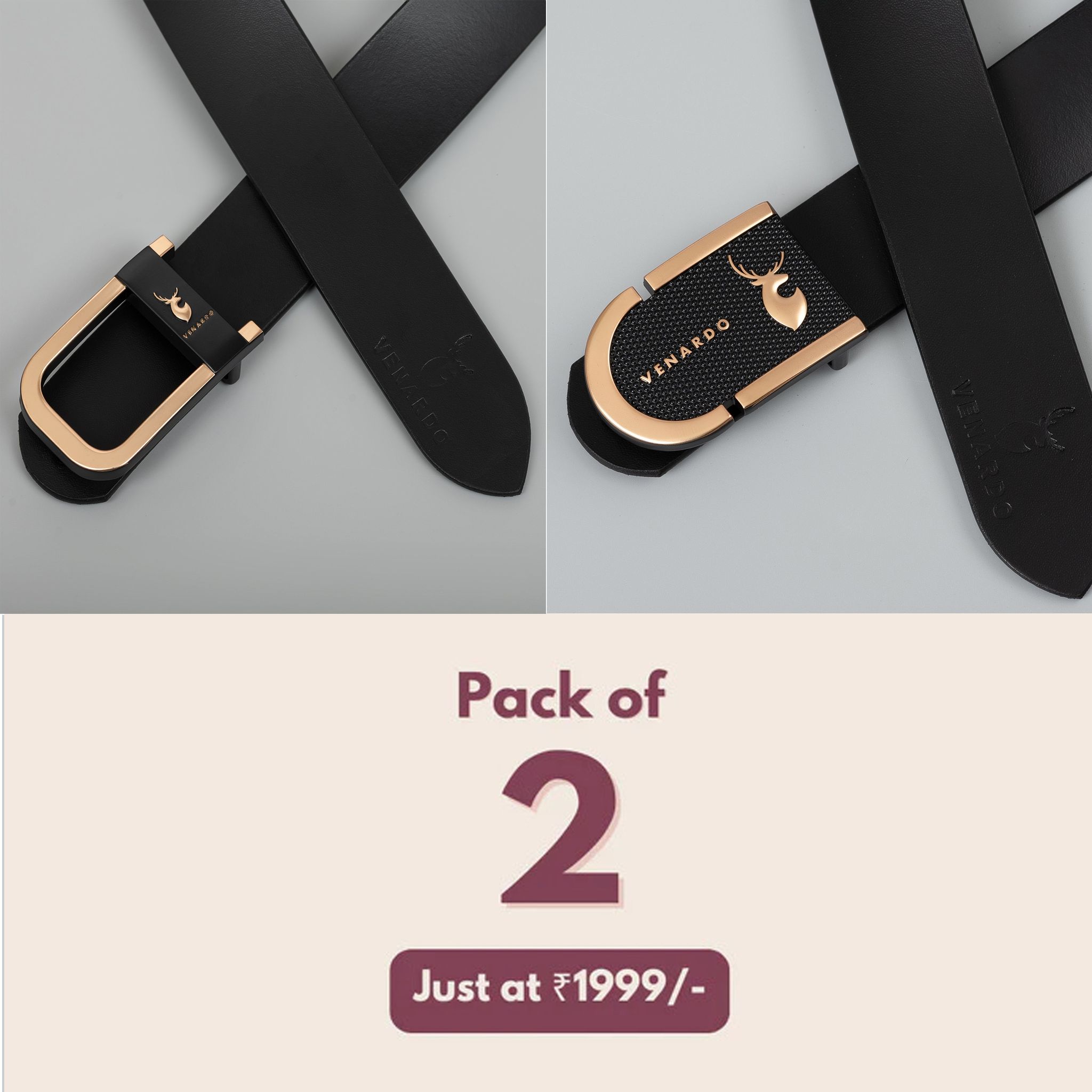 Pack of 2 - Hitops and ZurkiI  Black Leather-Belt-28