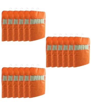 PrettyKrafts dots Printed Hanging Saree Cover Wardrobe Organiser (Set of 18 pcs)