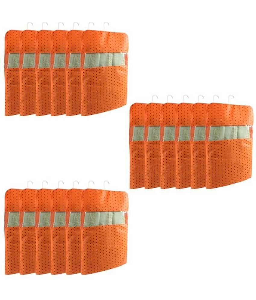 PrettyKrafts dots Printed Hanging Saree Cover Wardrobe Organiser (Set of 18 pcs)