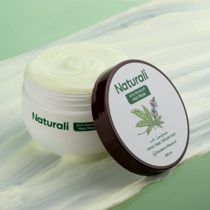 Naturali Anti-Dandruff Hair Mask With Hemp, Sage & Salicylic Acid-200ml
