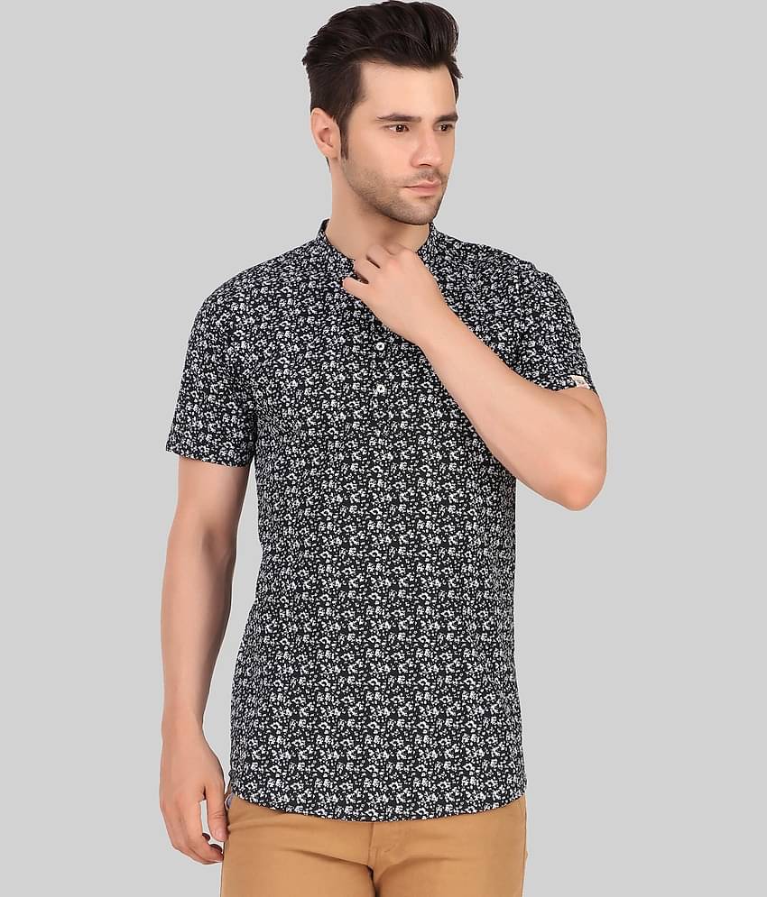 Made In The Shade - Black Cotton Men's Regular Kurta ( Pack of 1 )