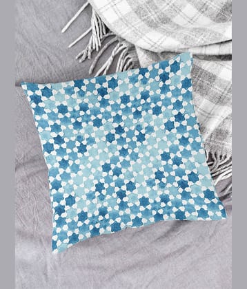 Houzzcode - Water Repellent Blue Polyester Pillow Covers 40x40x3 ( Pack of 1 )