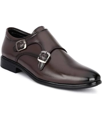 Buxton - Black Men's Monk Strap Formal Shoes