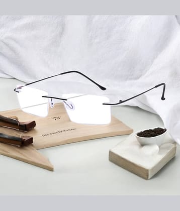 Redex Rectangle Rimless Reading Glasses