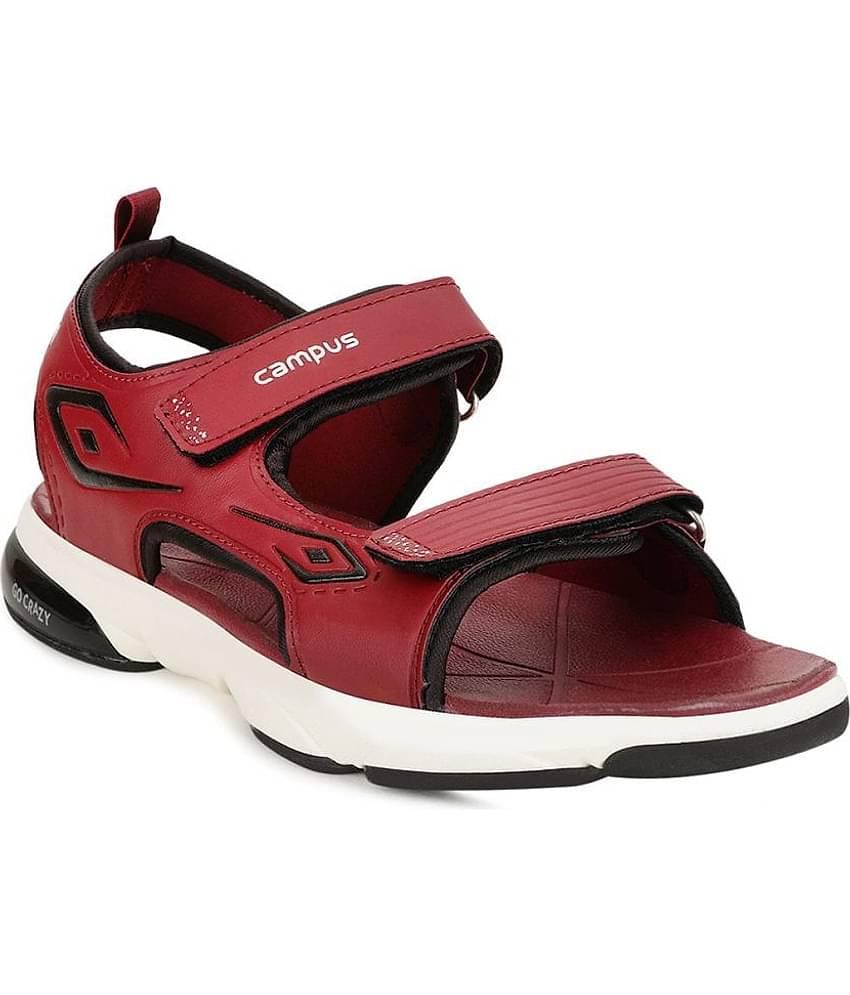 Campus - Maroon Men's Floater Sandals