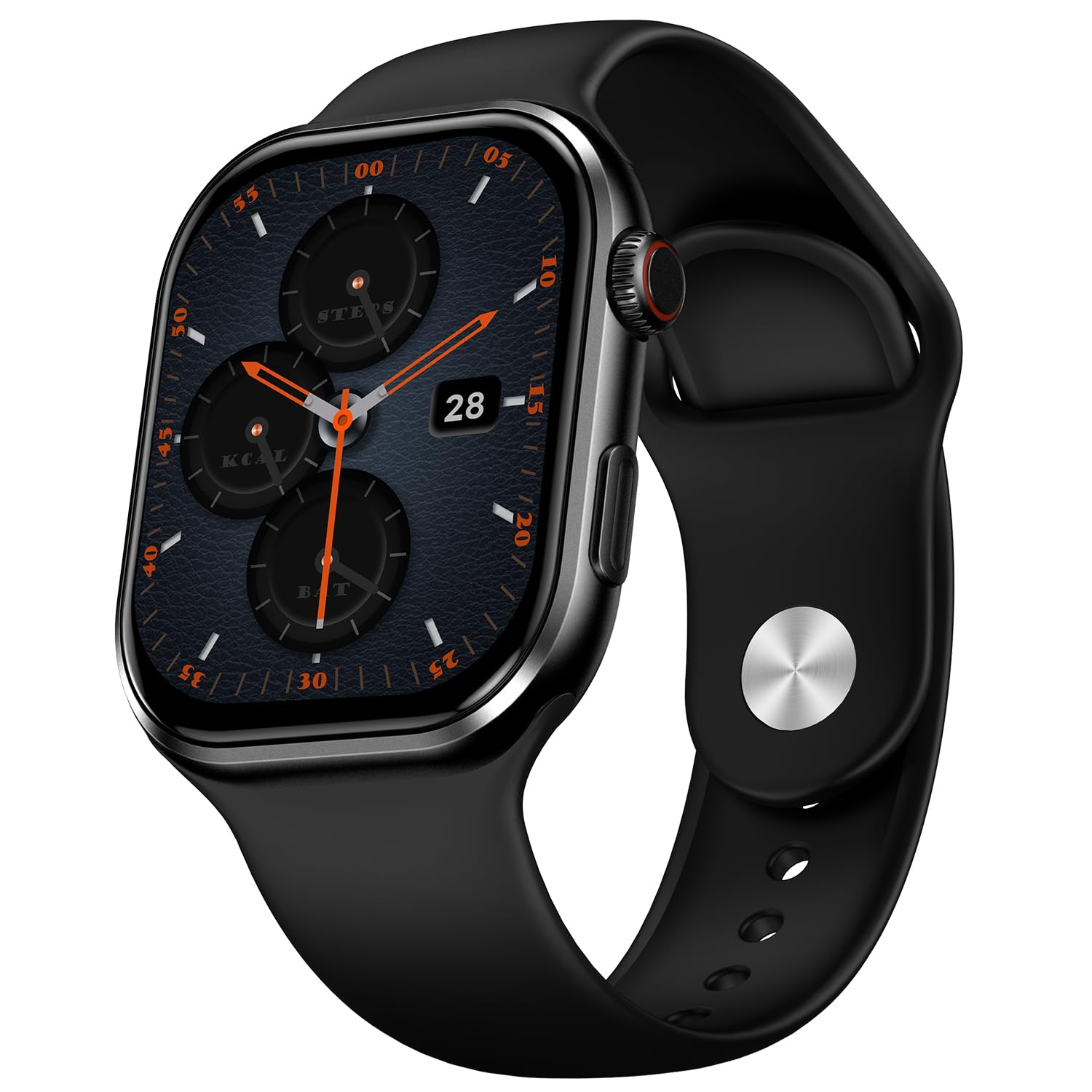 Fire-Boltt Brillia Smart Watch(BSW215) with 51.3mm (2.02 inch) AMOLED Display, Bluetooth Calling, 120+ Sports Modes, IP67 Waterproof- Black