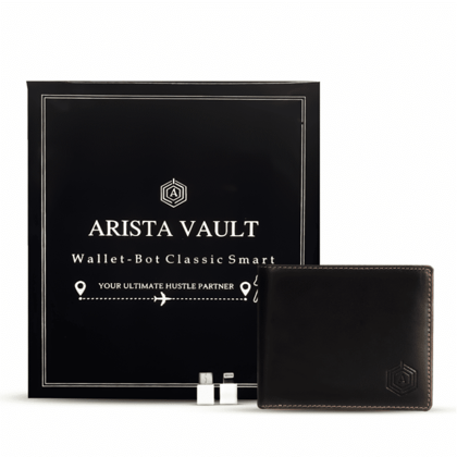 Arista Vault Brown Casual Leather Bi-Fold Wallet For Men