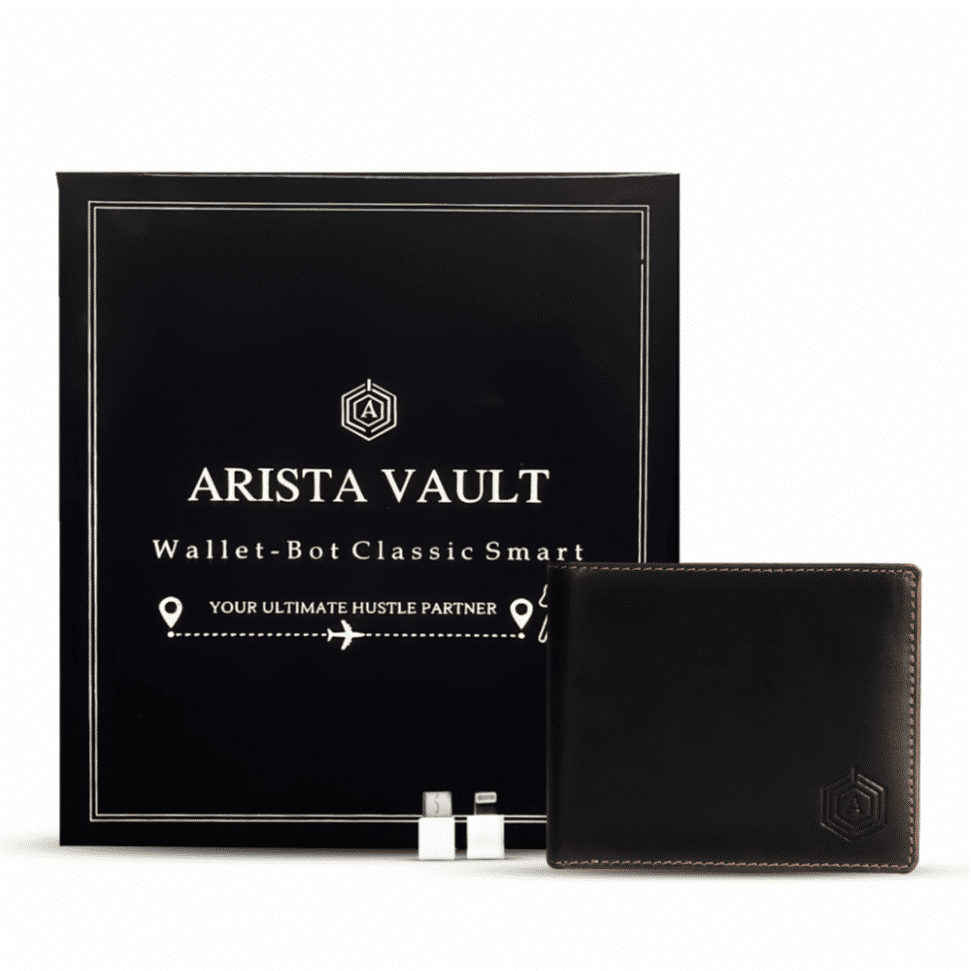 Arista Vault Brown Casual Leather Bi-Fold Wallet For Men