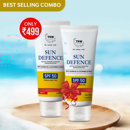 NO MORE TAN - COMBO OF TWO SUN DEFENCE SPF 50 CREAMS (5OGM) (Summer Combo)