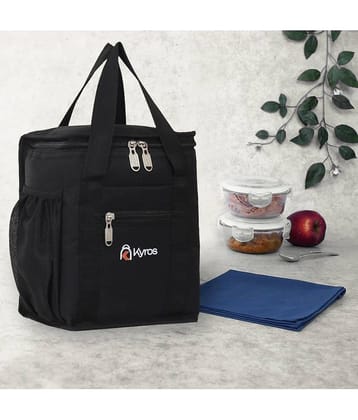 Kyros Black Polyester Lunch Bag Pack of 1