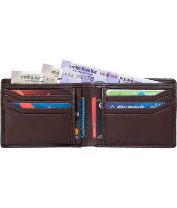 HIDEFLIX Brown PU Men's Two Fold Wallet ( Pack of 1 )