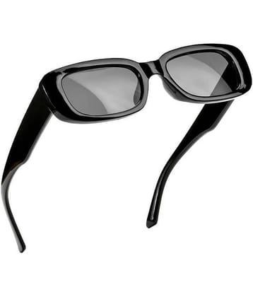 PIRASO Black Rectangular Sunglasses ( Pack of 1 )