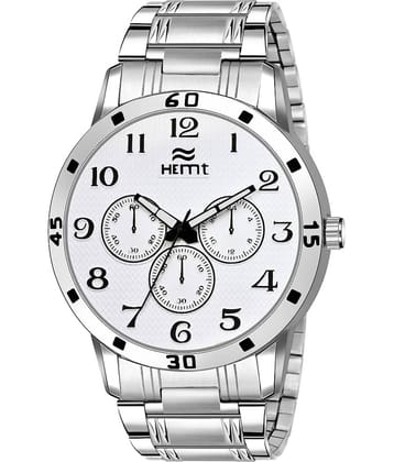Hemt Silver Stainless Steel Analog Men's Watch