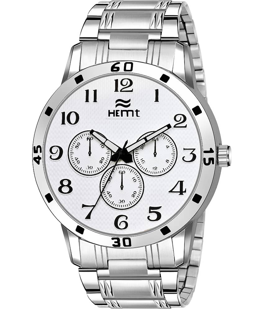 Hemt Silver Stainless Steel Analog Men's Watch