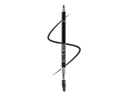 MARS Brow Better Eyebrow Pencil with Spoolie, Long-Lasting & Smudge Proof, Rich Pigmentation, Natural-Looking Results, Easy to Sharpen (1.4 gm) - 01-Black