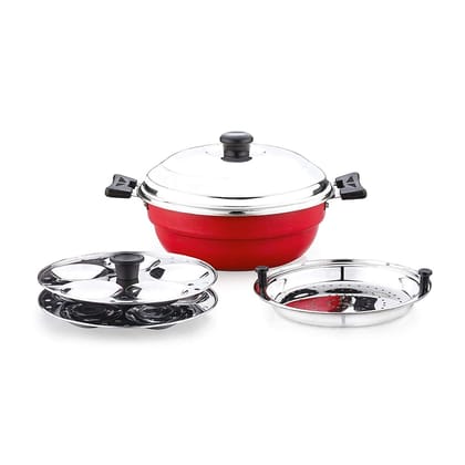 Sowbaghya Non Stick I.B Multi Kadai (2 Idly Plates & 1 Steamer Plate) Sowbaghya Non Stick I.B Multi Kadai (2 Idly Plates & 1 Steamer Plate)