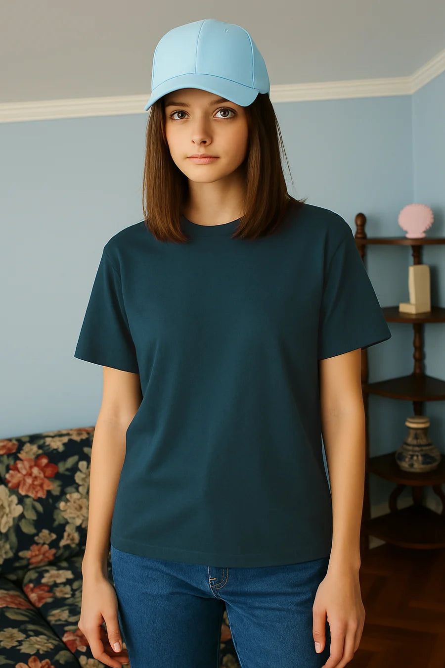 Classic Crew in Deep Sea Blue-S / Deep Sea Blue