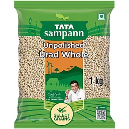 Tata Sampann Urad Dal/Uddina Bele Whole White, 1 kg - 1 kg - 1 kg - Three Unit
