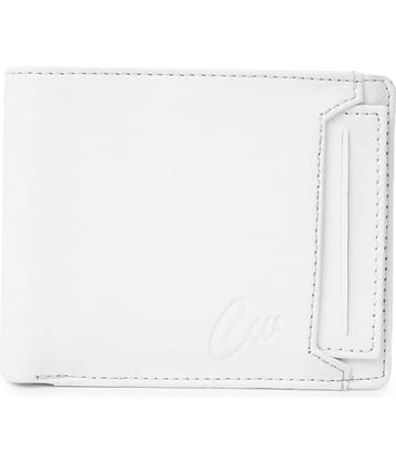 Classic World PU Printed Men's RFID Wallet With 6 Slots For Card ( White , Pack of 1 )