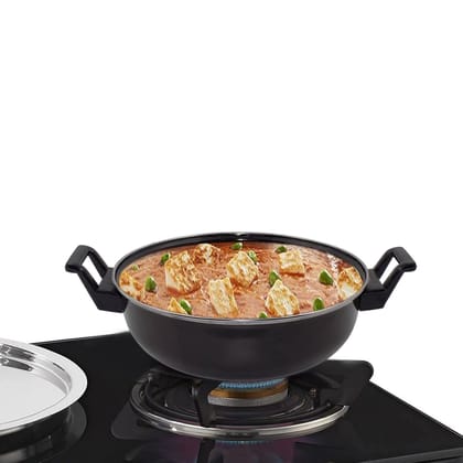 Induction Base Hard Anodized Kadhai Nonstick_assorted colour