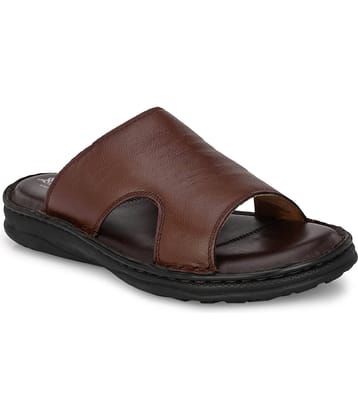 SHENCES - Black Men's Leather Slipper