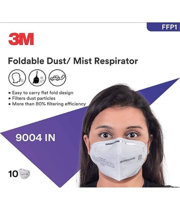 3M 9004IN Particulate Respirator, White - Pack of 5