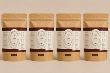 Favours Organics Sattu Powder | Roasted Chana Sattu Drink Mix | High Protein & High Fibre | Natural Summer Coolant | Plant-Based Nutrition | No Added Sugar & Preservatives | 500g Pack of 4