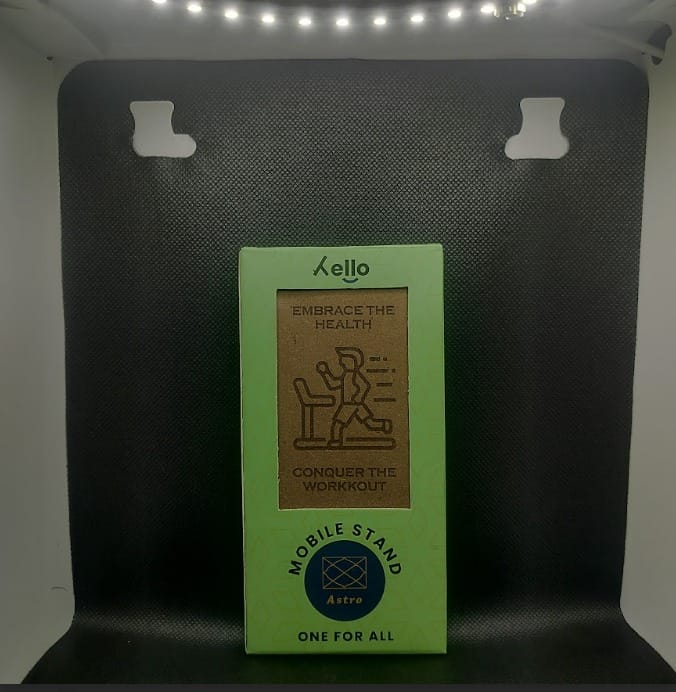 Hello Wooden Mobile Stand Embrace Health, Conquer Workout