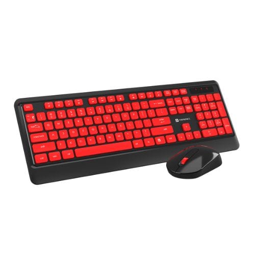 Portronics Key5 Combo, 2.4 GHz Wireless, Adjustable DPI Mouse, Full-Layout Keyboard, Single USB Receiver (Black)