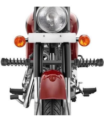 Spring Rod Safety Guard Black Bike Crash Guard For Royal Enfield Classic , Classic 350cc , 500cc , Electra , Standard