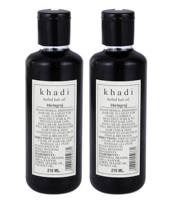 Khadi Bhringraj Oil -Twinpack -210  Ml