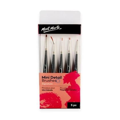 Mont Marte Mini Detail Brush Set Of 5